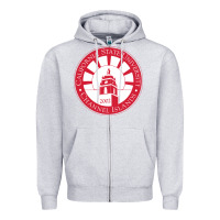 Heather Grey csu channel islands seal Zipper Hoodie - InspiraDesign