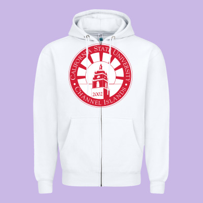 Csu Channel Islands Seal Zipper Hoodie Designed By Inspiradesign