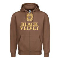 Chestnut BLACK VELVET CANADIAN WHISKY Zipper Hoodie - InspiraDesign