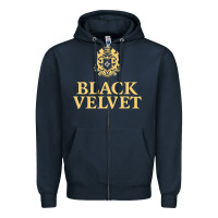 Navy BLACK VELVET CANADIAN WHISKY Zipper Hoodie - InspiraDesign