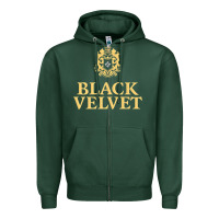 Sports Green BLACK VELVET CANADIAN WHISKY Zipper Hoodie - InspiraDesign