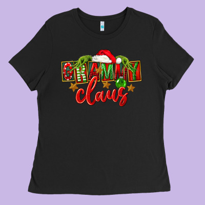 Christmas Grammy Claus Mother's Day Ladies Tee Designed By Fadigitalartstudio