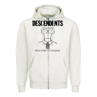 Oatmeal Heather Milo Goes To College Zipper Hoodie - InspiraDesign