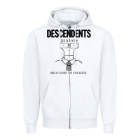 White Milo Goes To College Zipper Hoodie - InspiraDesign