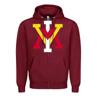 Burgundy Keydets VMI Classic Zipper Hoodie - InspiraDesign