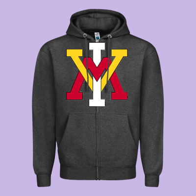 Keydets Vmi Classic Zipper Hoodie Designed By Inspiradesign