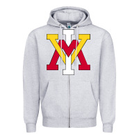 Heather Grey Keydets VMI Classic Zipper Hoodie - InspiraDesign