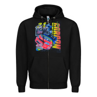 Black jeff gordon dupont vintage racing Zipper Hoodie - InspiraDesign