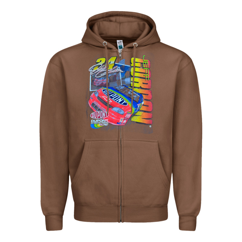 Jeff Gordon Dupont Vintage Racing Zipper Hoodie by InspiraDesign | Teevron