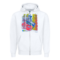 White jeff gordon dupont vintage racing Zipper Hoodie - InspiraDesign