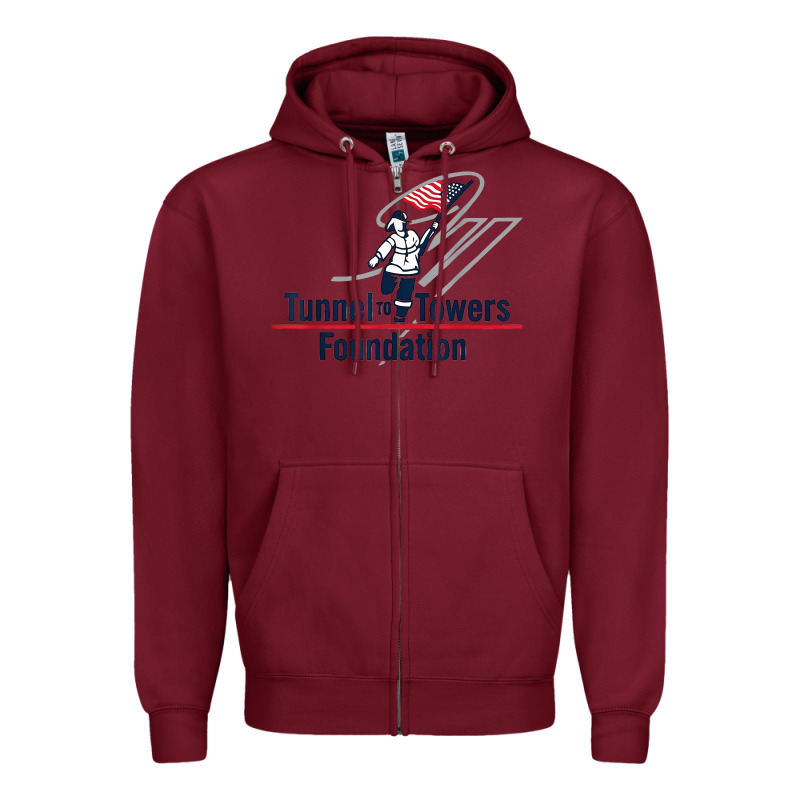 Tunnel To Towers F-oundation American Flag Usa Flag Zipper Hoodie by InspiraDesign | Teevron