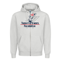 Dove Grey Tunnel To Towers F-oundation American Flag USA Flag Zipper Hoodie - InspiraDesign