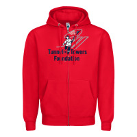 Red Tunnel To Towers F-oundation American Flag USA Flag Zipper Hoodie - InspiraDesign