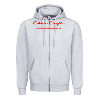 Heather Grey chris boat company Zipper Hoodie - InspiraDesign