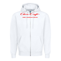 White chris boat company Zipper Hoodie - InspiraDesign