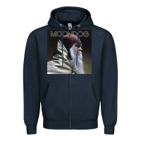 Navy Moondog Musician Poster Essential Zipper Hoodie - InspiraDesign