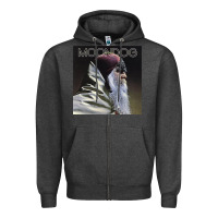 Charcoal Heather Moondog Musician Poster Essential Zipper Hoodie - InspiraDesign