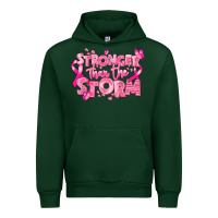 Forest Green stronger than the storm breast cancer Urban Hoodie - RanaPortraitStore