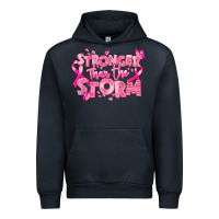 Navy stronger than the storm breast cancer Urban Hoodie - RanaPortraitStore