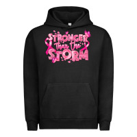 Pigment Black stronger than the storm breast cancer Urban Hoodie - RanaPortraitStore