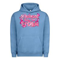 Pigment Pebble Blue stronger than the storm breast cancer Urban Hoodie - RanaPortraitStore