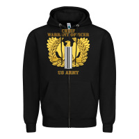 Black Emblem warrant officer cw5 Zipper Hoodie - InspiraDesign