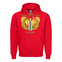 Red Emblem warrant officer cw5 Zipper Hoodie - InspiraDesign