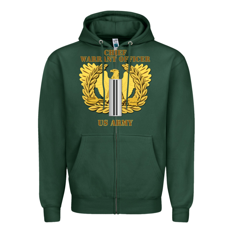Emblem Warrant Officer Cw5 Zipper Hoodie by InspiraDesign | Teevron