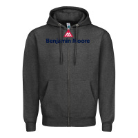 Charcoal Heather benjamin,moore,1 Zipper Hoodie - InspiraDesign