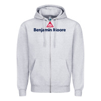 Heather Grey benjamin,moore,1 Zipper Hoodie - InspiraDesign