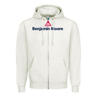 Oatmeal Heather benjamin,moore,1 Zipper Hoodie - InspiraDesign