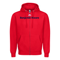 Red benjamin,moore,1 Zipper Hoodie - InspiraDesign