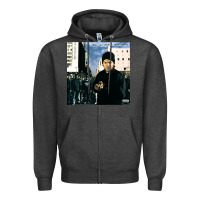 Charcoal Heather Amerikkkas most wanted Zipper Hoodie - InspiraDesign