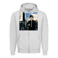 Dove Grey Amerikkkas most wanted Zipper Hoodie - InspiraDesign