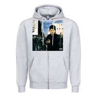 Heather Grey Amerikkkas most wanted Zipper Hoodie - InspiraDesign