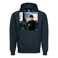 Navy Amerikkkas most wanted Zipper Hoodie - InspiraDesign
