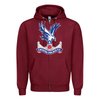Burgundy the-crystal-palace-f.c.-cool Zipper Hoodie - InspiraDesign