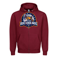 Burgundy The midland.rock.hounds sport Zipper Hoodie - InspiraDesign