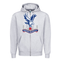 Heather Grey #crystal 'palace Zipper Hoodie - InspiraDesign
