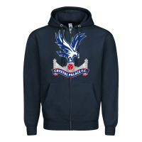 Navy #crystal 'palace Zipper Hoodie - InspiraDesign