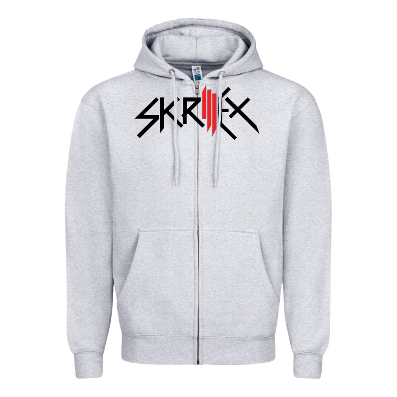 White Skrillex Zipper Hoodie by InspiraDesign | Teevron