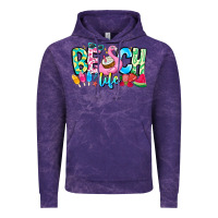 Cloud Purple Besch Life Vintage Hoodie - CowhideDigitalArt