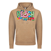 Vintage Coffee Besch Life Vintage Hoodie - CowhideDigitalArt