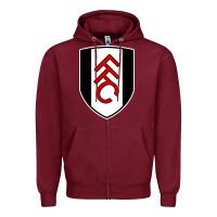 Burgundy The Fulham fc Zipper Hoodie - InspiraDesign