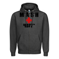 Charcoal Heather mash 4077th Zipper Hoodie - InspiraDesign