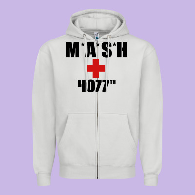 Mash 4077th Zipper Hoodie Designed By Inspiradesign
