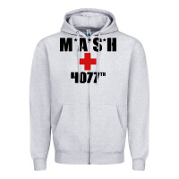 Heather Grey mash 4077th Zipper Hoodie - InspiraDesign