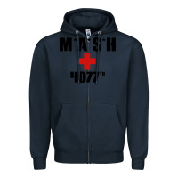 Navy mash 4077th Zipper Hoodie - InspiraDesign