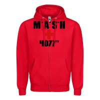 Red mash 4077th Zipper Hoodie - InspiraDesign