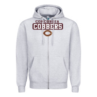 Heather Grey concordia Cobbers Zipper Hoodie - InspiraDesign